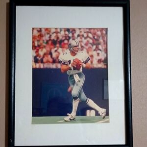 Roger Staubach Dallas Cowboys Framed Photograph